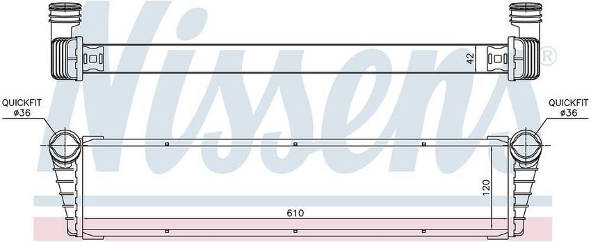 Porsche Radiator 99710603702 - Nissens 63798